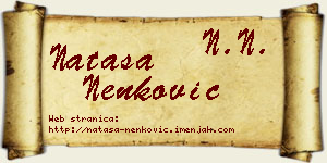 Nataša Nenković vizit kartica